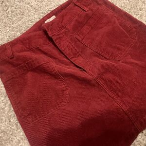 Corduroy mini skirt